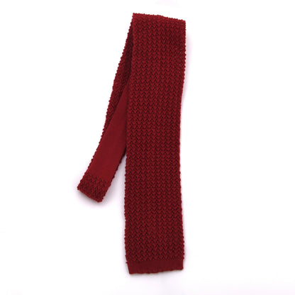 NOS Bleyle Chunky Knit Wool Tie - Red
