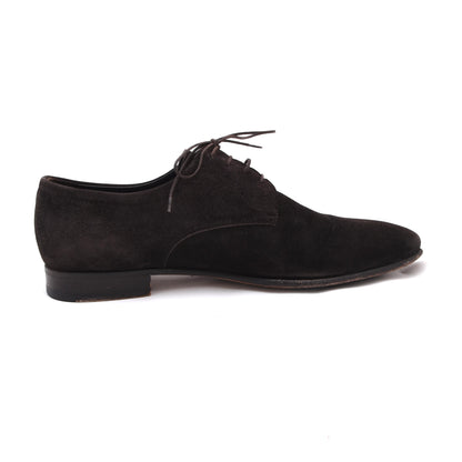 A. Testoni Suede Shoes Made in Italy Size 8 - Chocolate Brown