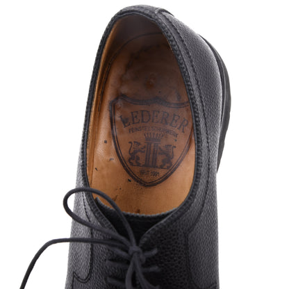 Lederer Split Toe Norweger Schuhe Gr. 42 – Schwarz