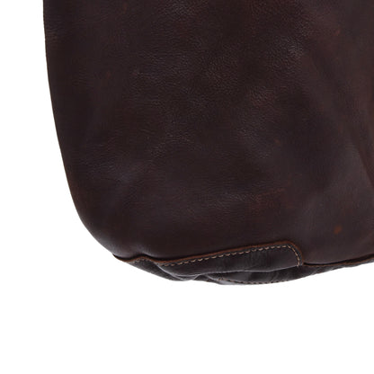 Jack Kinsky Leder Crossbody Bag ca. 40cm - Braun