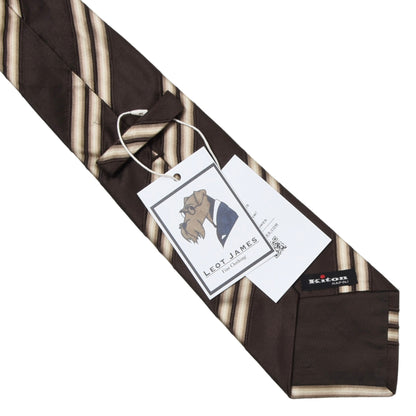 Kiton Napoli Silk Tie ca. 151cm/10cm - Brown