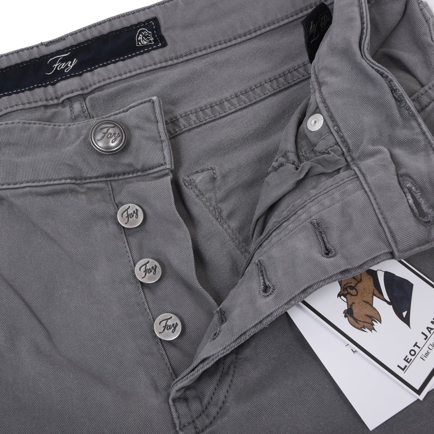 Fay Jeans/5 Pocket Pants Size 32 ca. 40cm - Grey