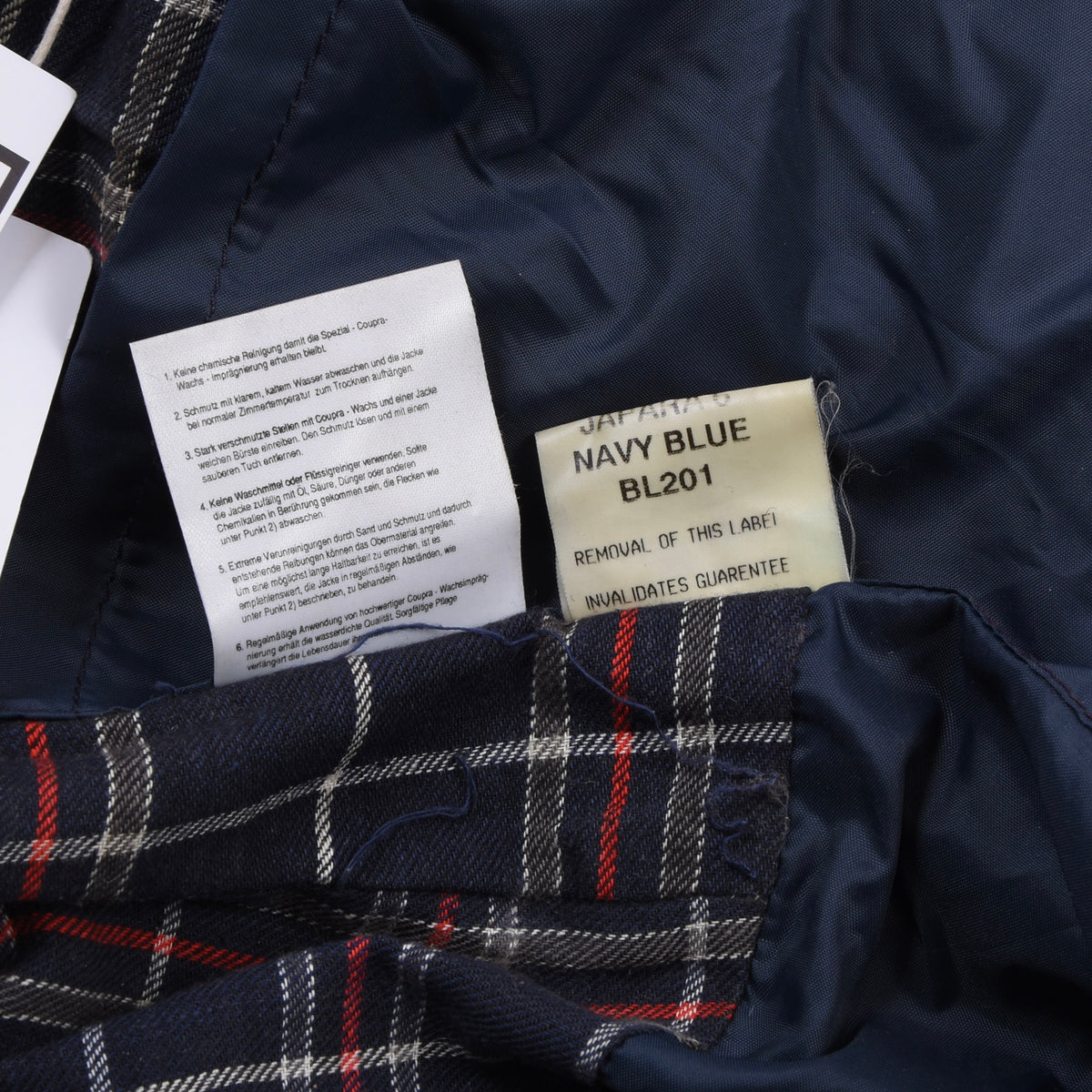 Hamilton Exclusive Waxed Jacket Size XXL Chest 79.5cm Made in England - Navy Blue