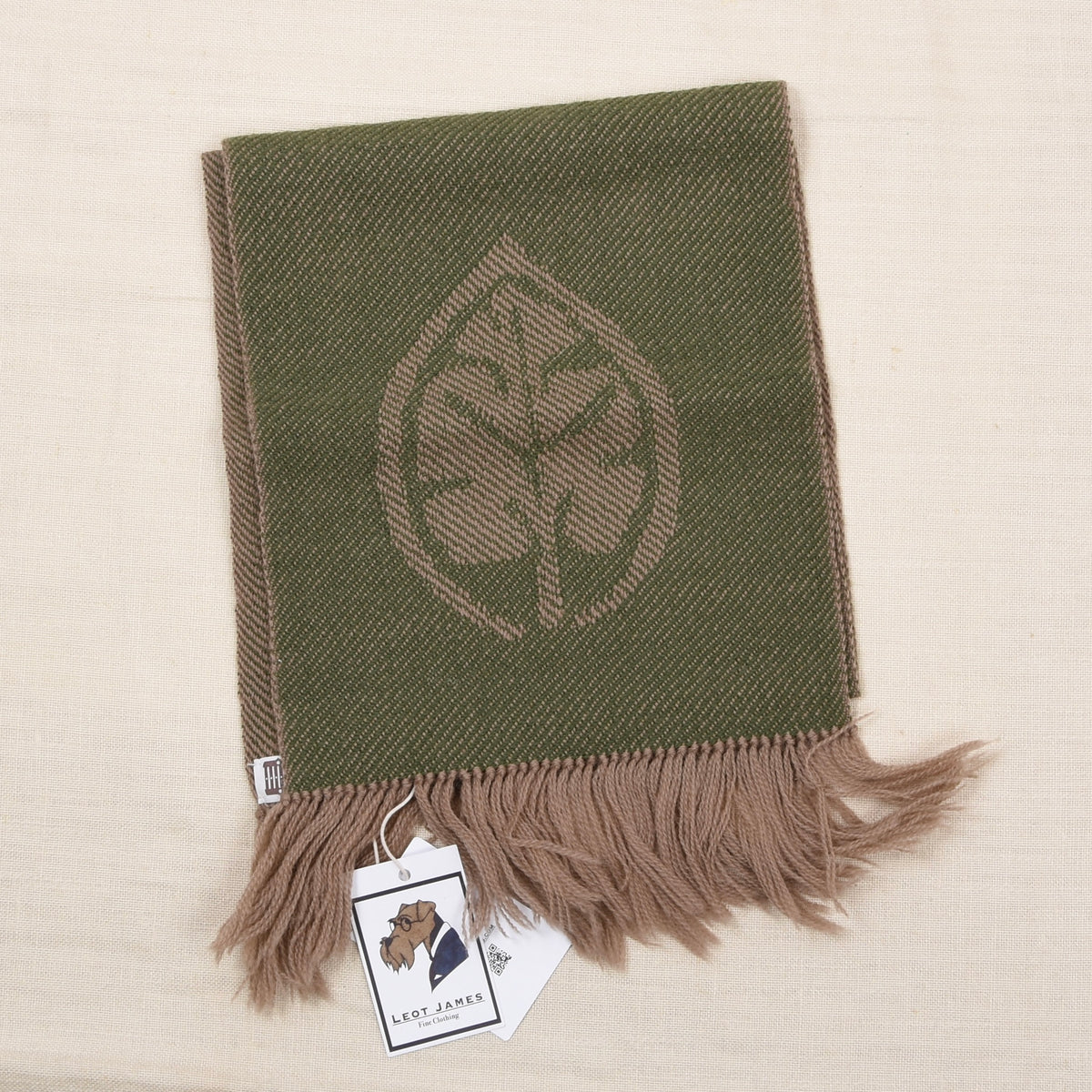 NOS Handwoven Wool Scarves x2 Made in Switzerland ca. 120cm