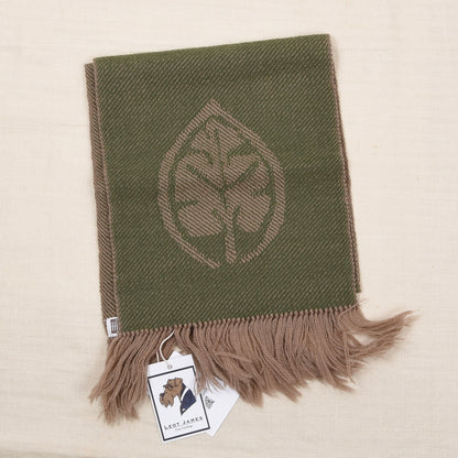 NOS Handwoven Wool Scarves x2 Made in Switzerland ca. 120cm