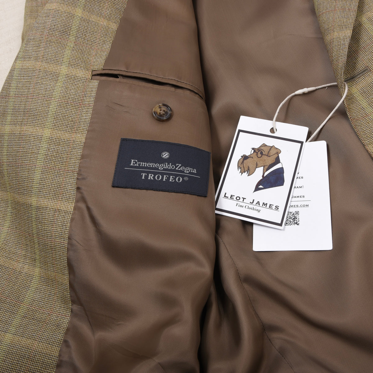 NWD Ermenegildo Zegna Trofeo Wolle Sakko Gr. 50L - Plaid