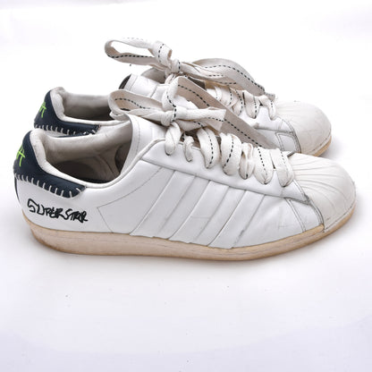 Jonah Hill x Adidas Superstars Sneakers Gr. US 9 / 42 2/3 - Weiß/Grün