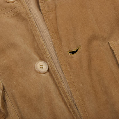 Vintage Bally Wildleder Blouson/Jacke Made in France Größe 50 Brust ca. 61,5cm - Hellbraun