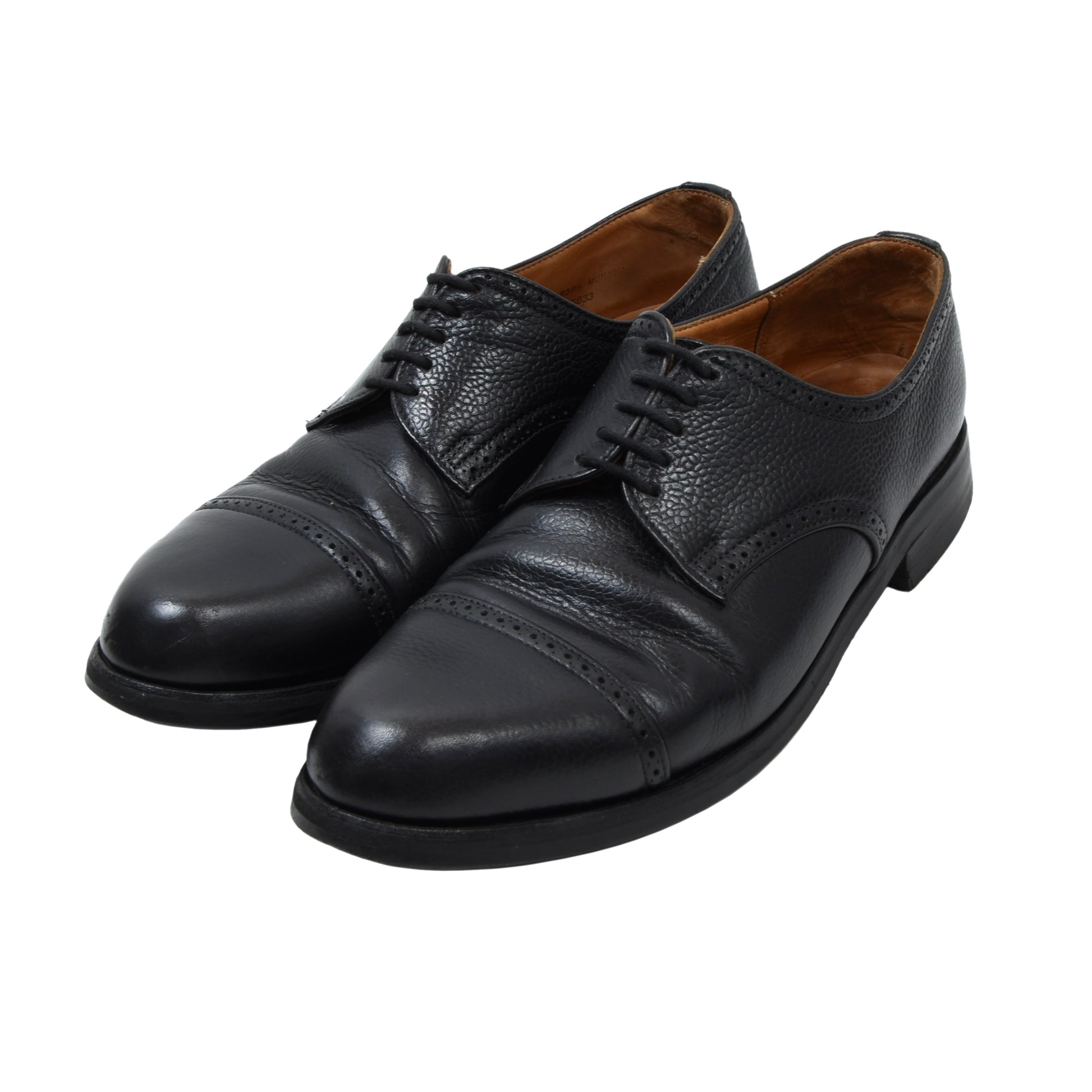 Scarpa Derby Da Uomo Elegante Con Stringhe E Decorazioni In Pelle Nera - Foto 11