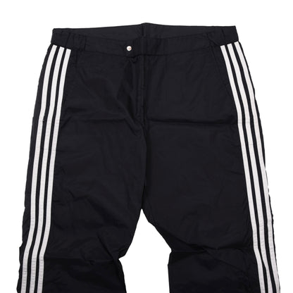 Vintage 80er Adidas Nylon-Regenhose Größe D50 ca. 48cm - Schwarz