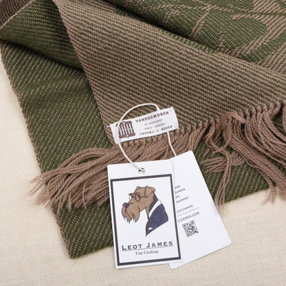 NOS Handwoven Wool Scarves x2 Made in Switzerland ca. 120cm
