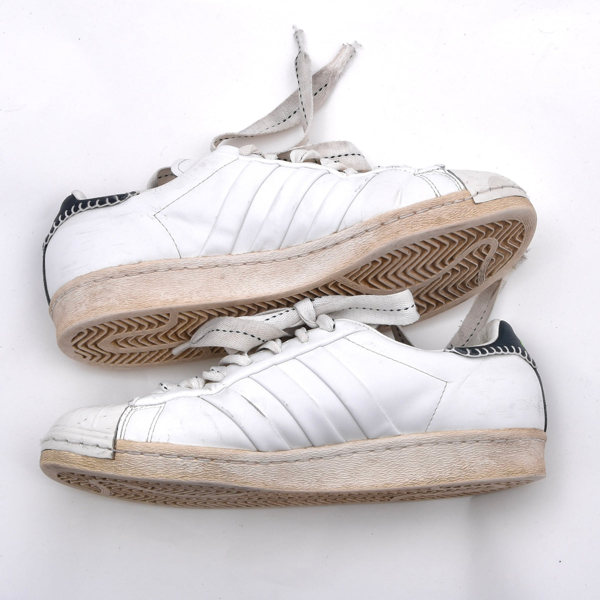 Jonah Hill x Adidas Superstars Sneakers Gr. US 9 / 42 2/3 - Weiß/Grün