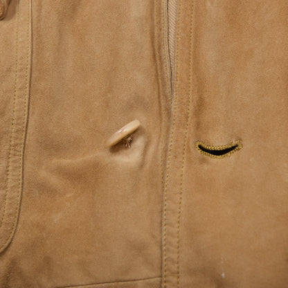 Vintage Bally Wildleder Blouson/Jacke Made in France Größe 50 Brust ca. 61,5cm - Hellbraun