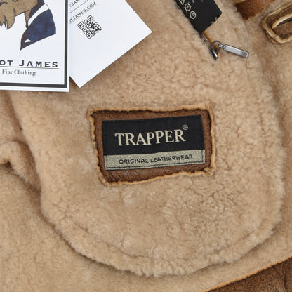 Trapper Shearling Coat Size 54 - Brown