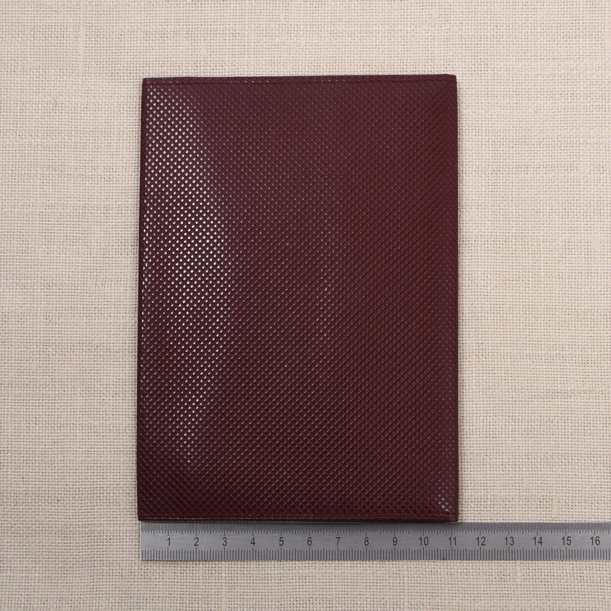 NOS Luxus Leder Reisebrieftasche ca. 11cm - Schwarz
