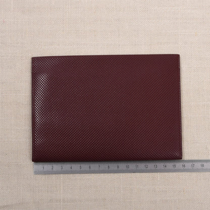NOS Luxus Leder Reisebrieftasche ca. 11cm - Schwarz