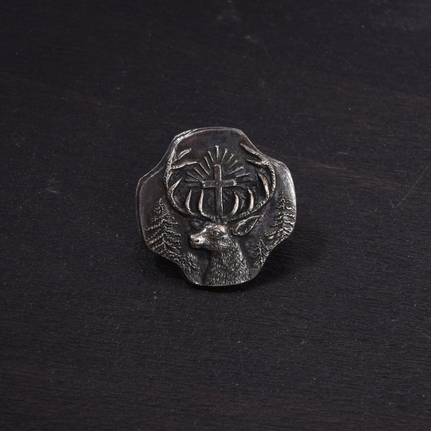 9x .800 Silver Trachten Buttons ca. 19.74g - Hunting Motif