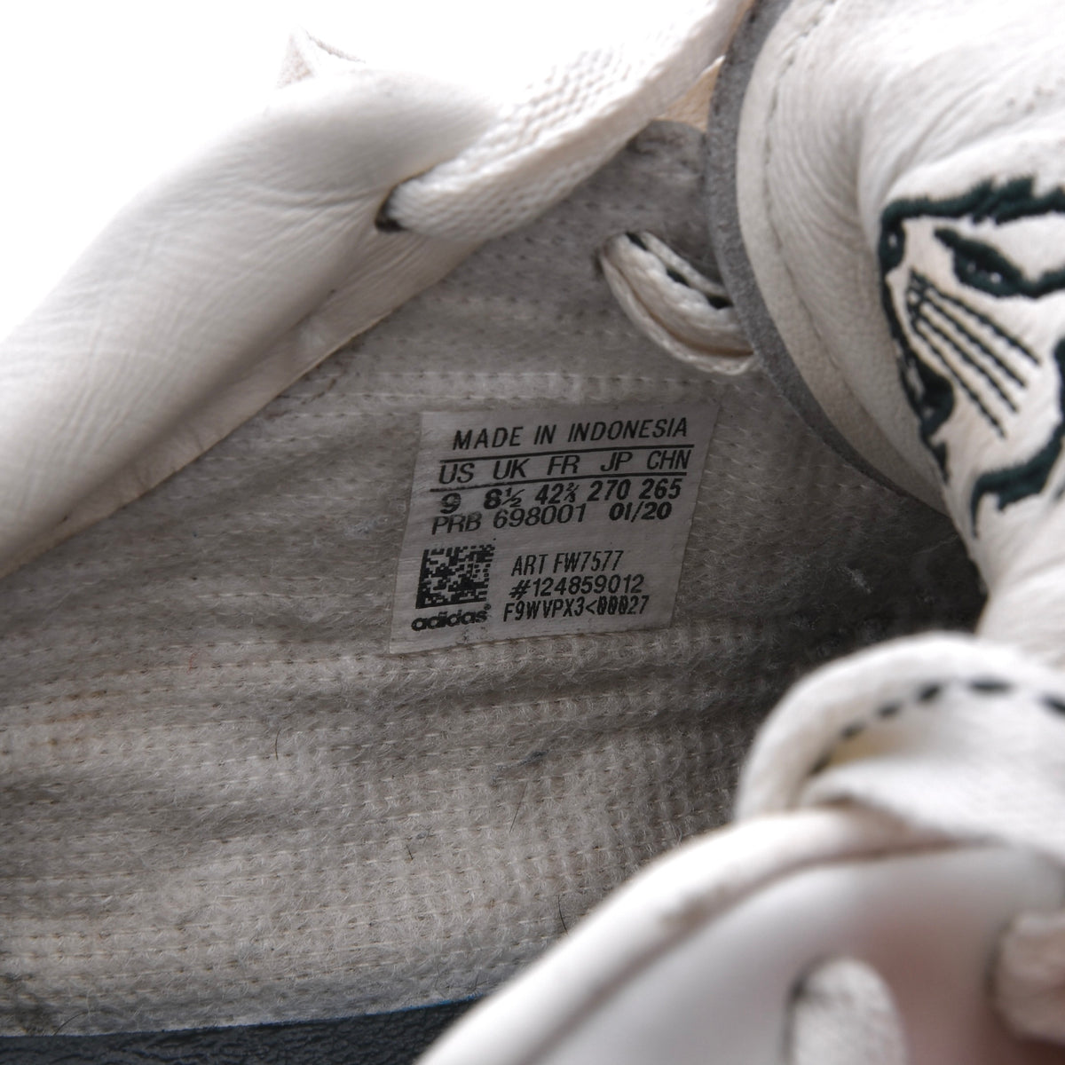 Jonah Hill x Adidas Superstars Sneakers Gr. US 9 / 42 2/3 - Weiß/Grün
