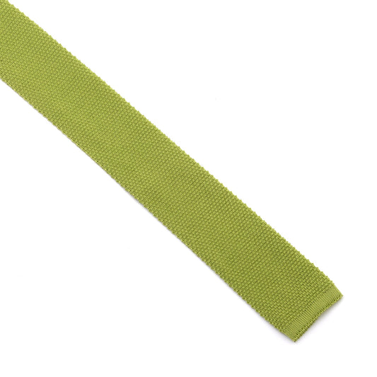 Andrew's Ties Silk Knit Tie Made in Italy - Green