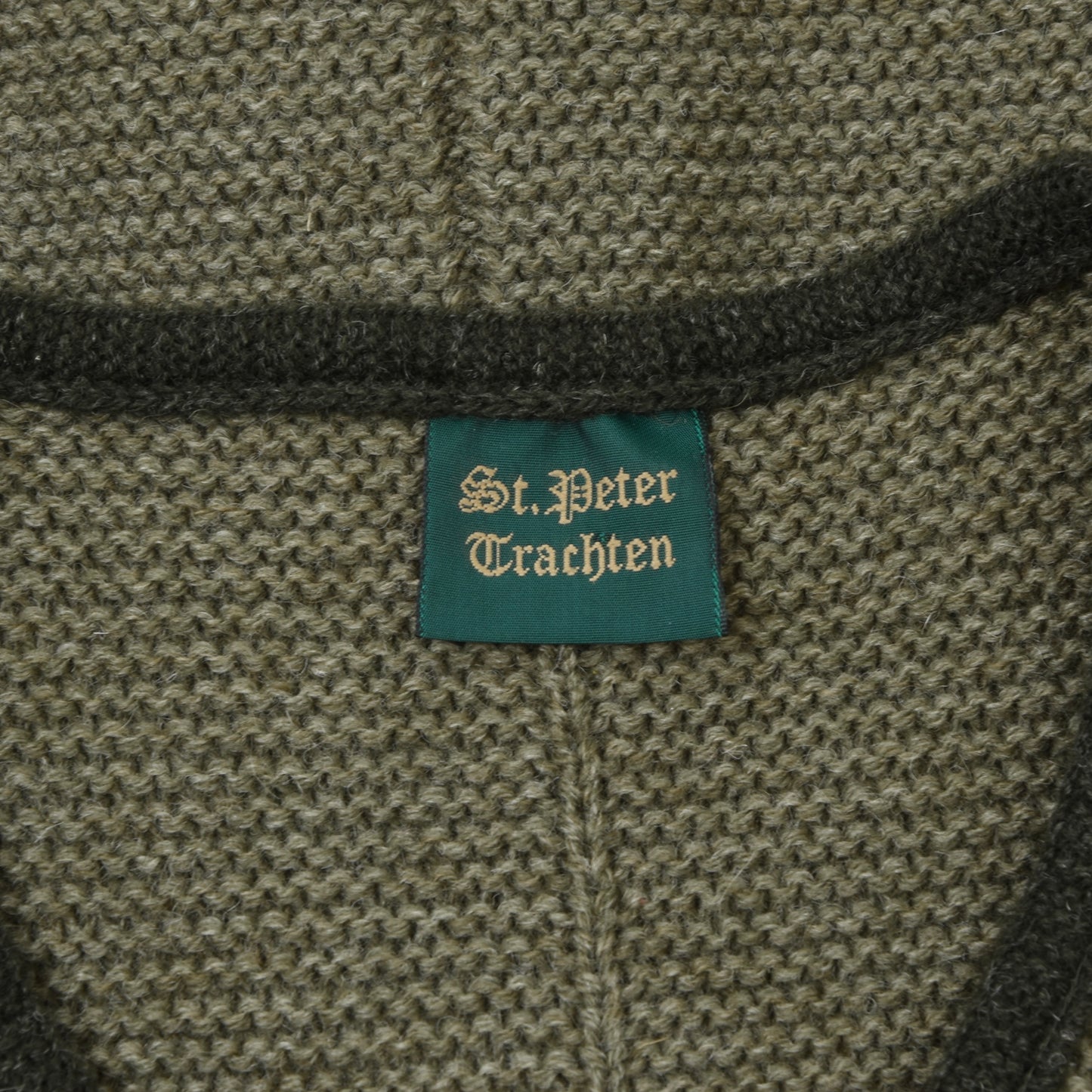 St. Peter Trachten Wool Sweater Vest Size 54 Chest ca. 56cm - Green