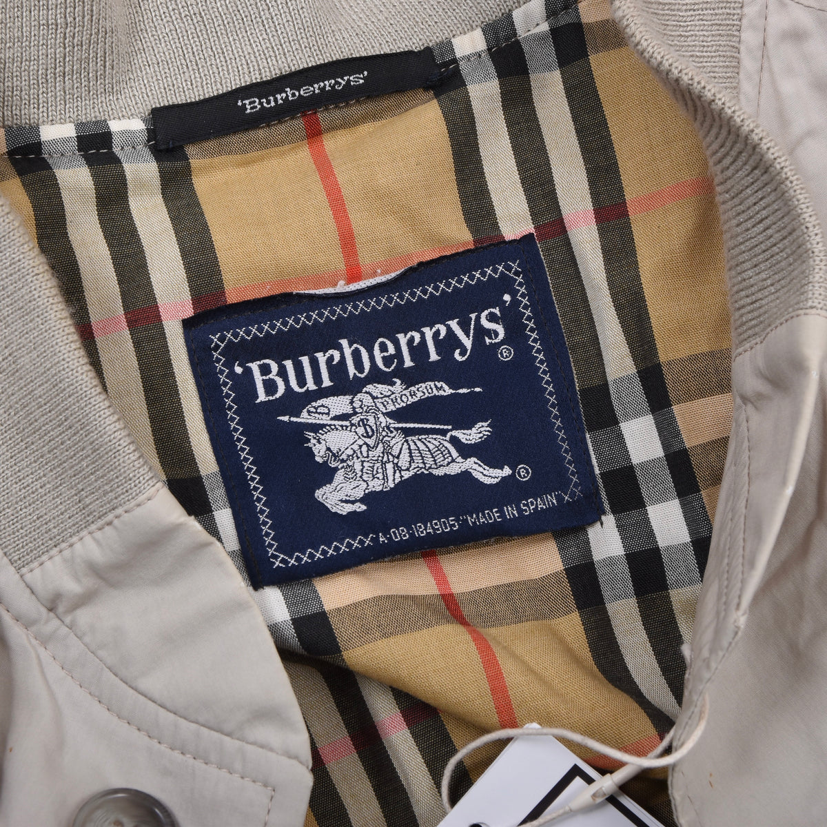Vintage Burberrys Blouson/Jacke Gr. 52 Made in Spain - Beige-Grau