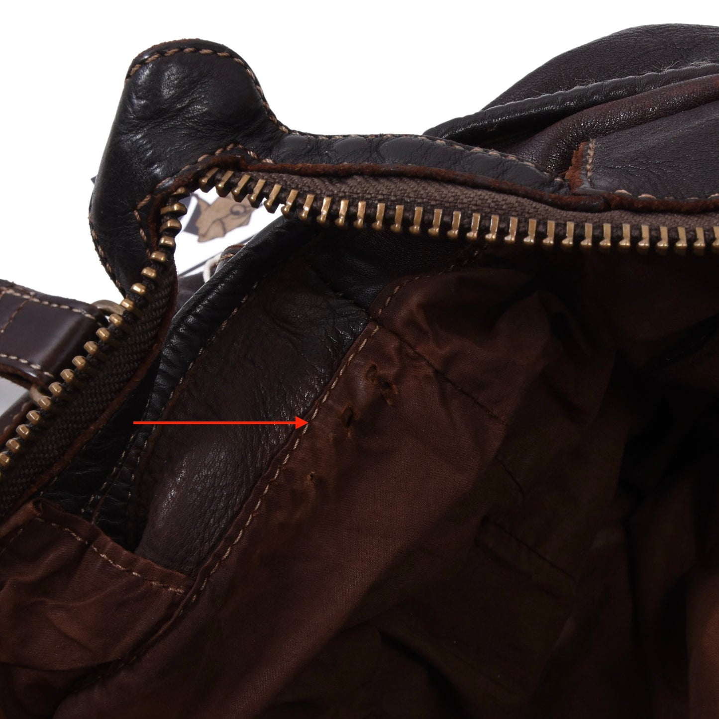 Jack Kinsky Leder Crossbody Bag ca. 40cm - Braun