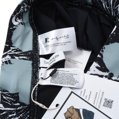 Neue Andy Warhol x Calvin Klein Badeshorts, Größe M – Blau Hibiskus