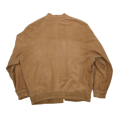 Vintage Bally Wildleder Blouson/Jacke Made in France Größe 50 Brust ca. 61,5cm - Hellbraun