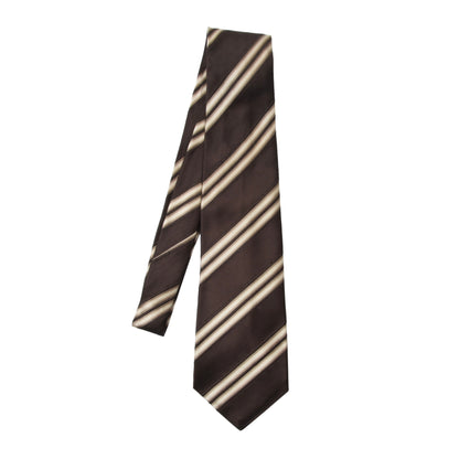 Kiton Napoli Silk Tie ca. 151cm/10cm - Brown