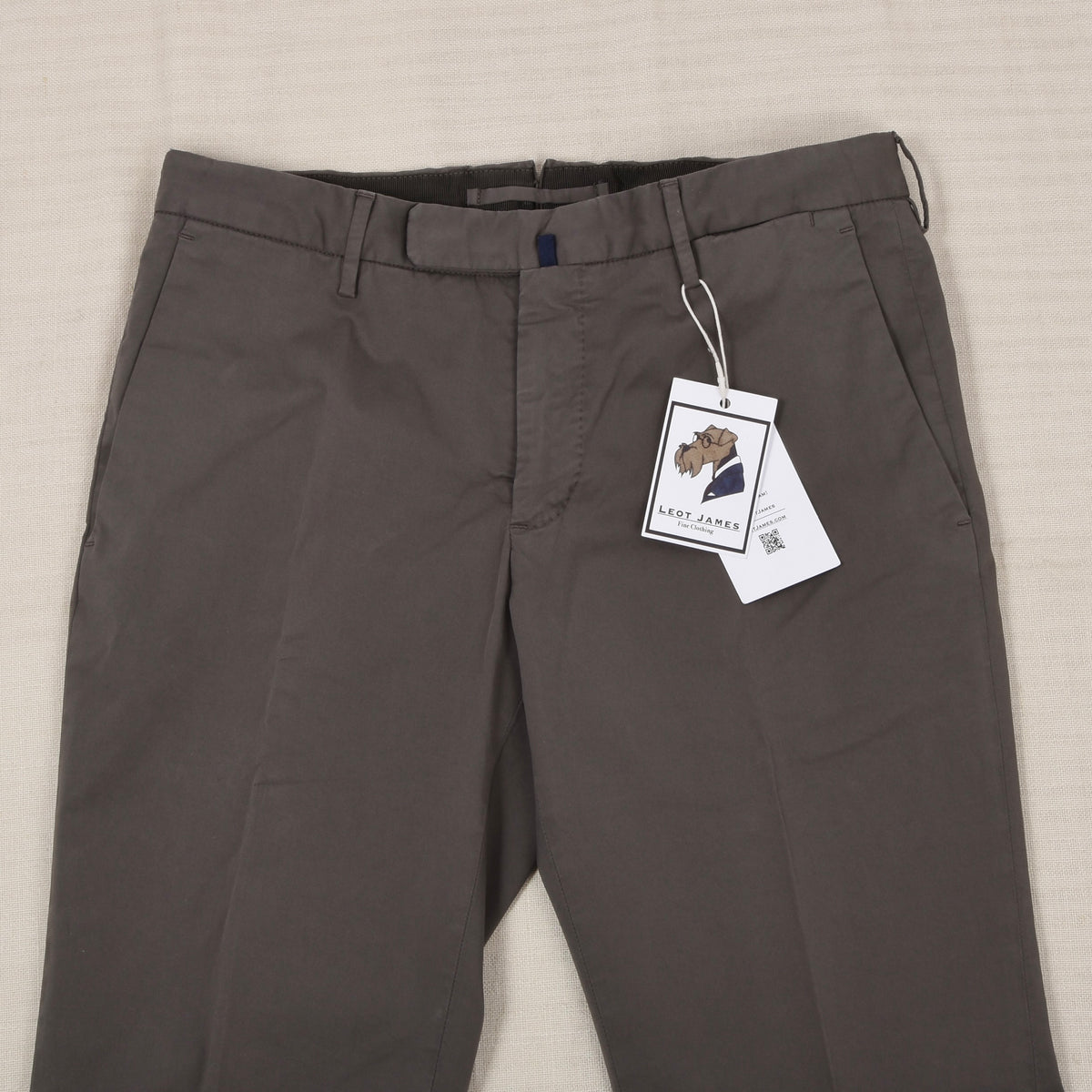 Incotex Royal Batavia High Comfort Hosen Gr. 46 Slim Fit - Grau-Braun