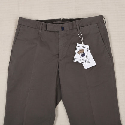 Incotex Royal Batavia High Comfort Hosen Gr. 46 Slim Fit - Grau-Braun