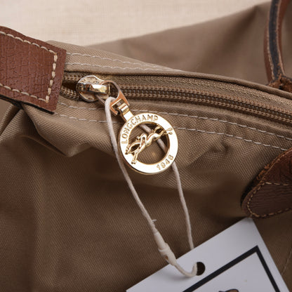 Longchamp Paris Le Pliage „Shopping“ Tasche ca. 37cm – Beige