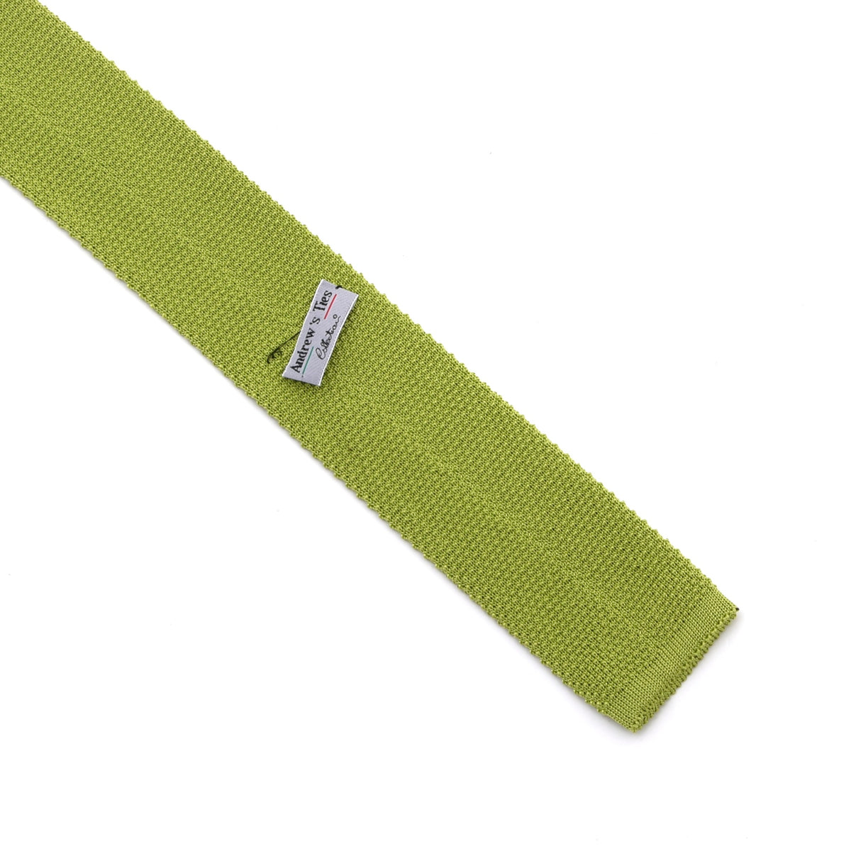 Andrew's Ties Silk Knit Tie Made in Italy - Green