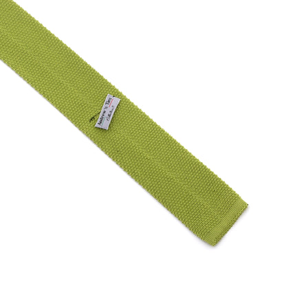 Andrew's Ties Silk Knit Tie Made in Italy - Green