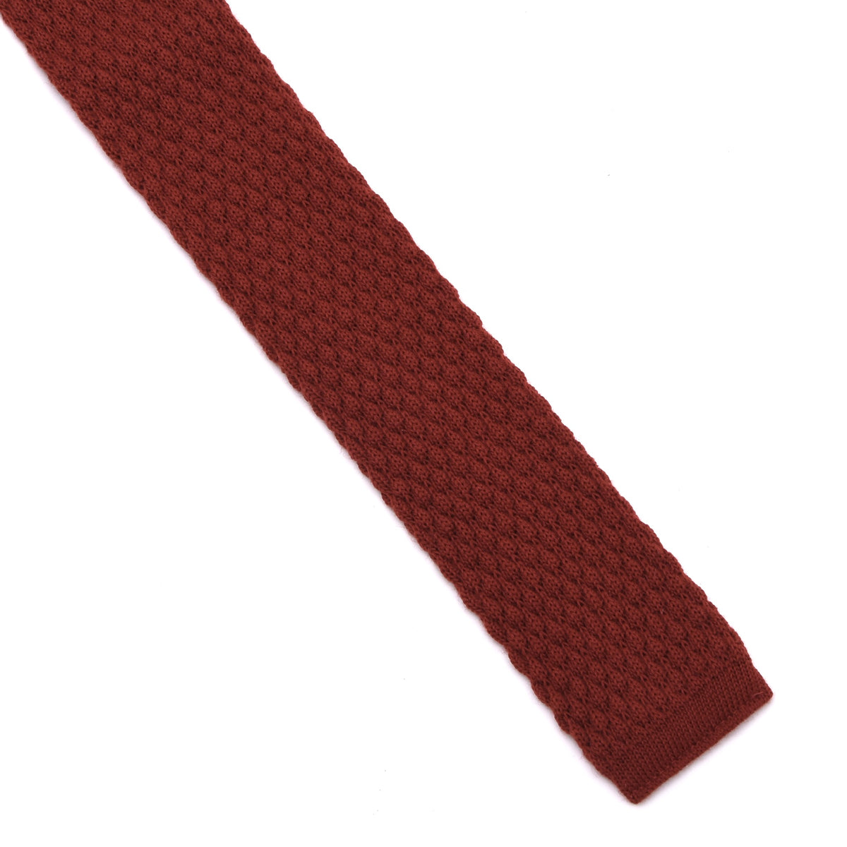 Classic Wolle Strickkrawatte 122cm - Orange