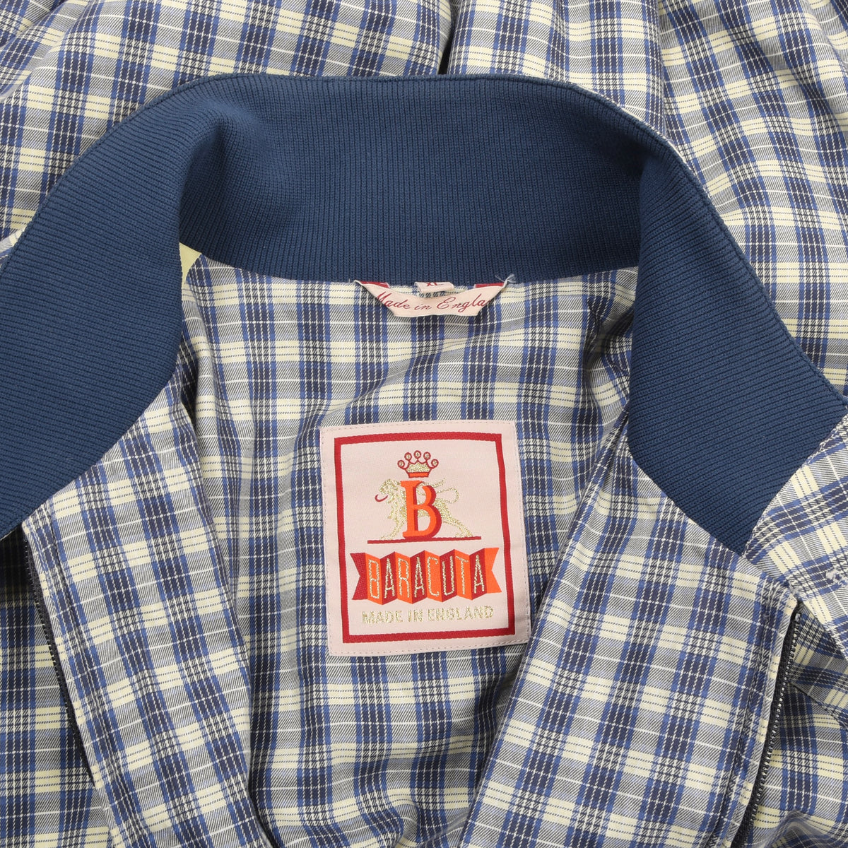 Baracuta G9 Harrington Jacke Gr. XL Brust. ca. 58.5cm - Plaid