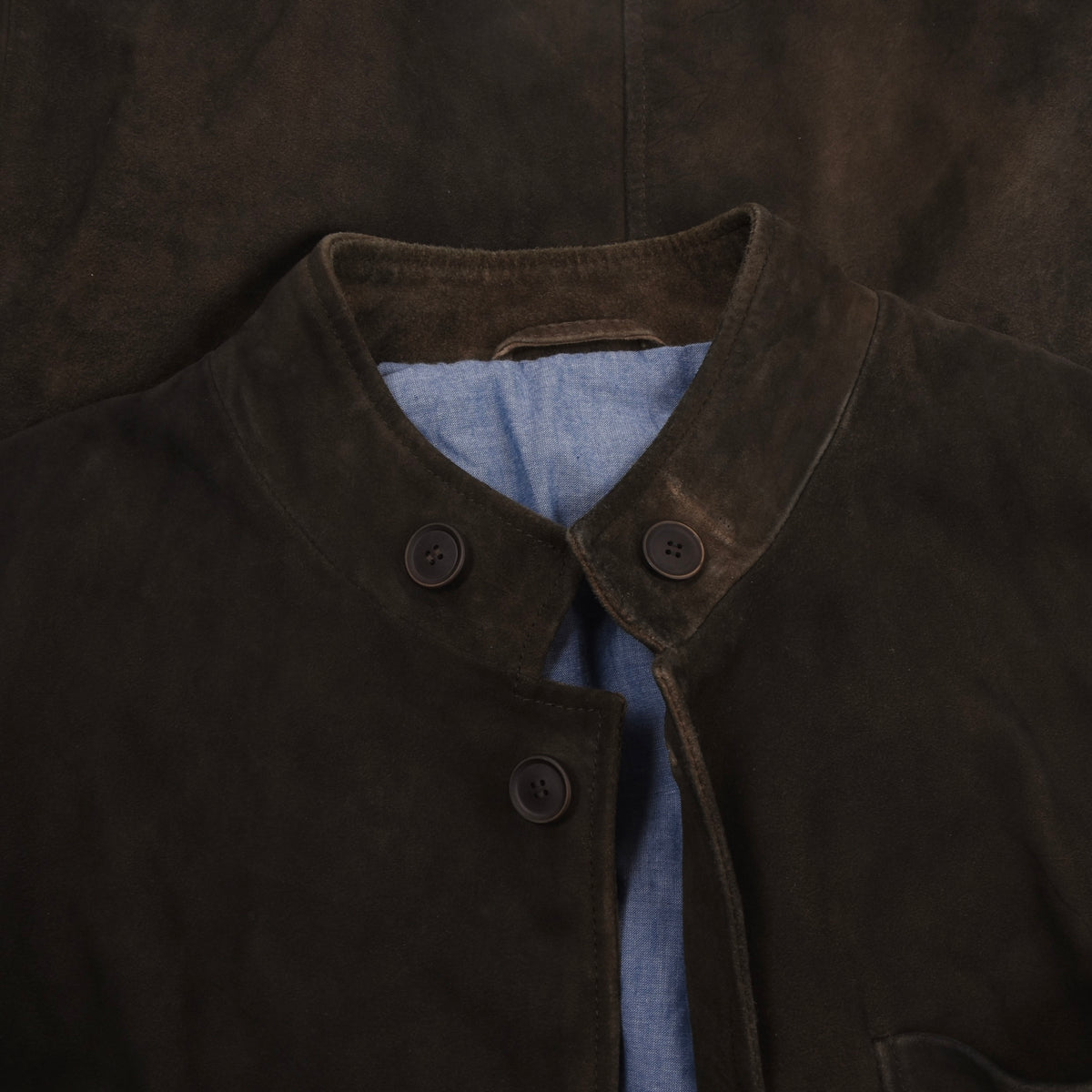 Walbusch Goat Suede Jacket Size 27  - Brown