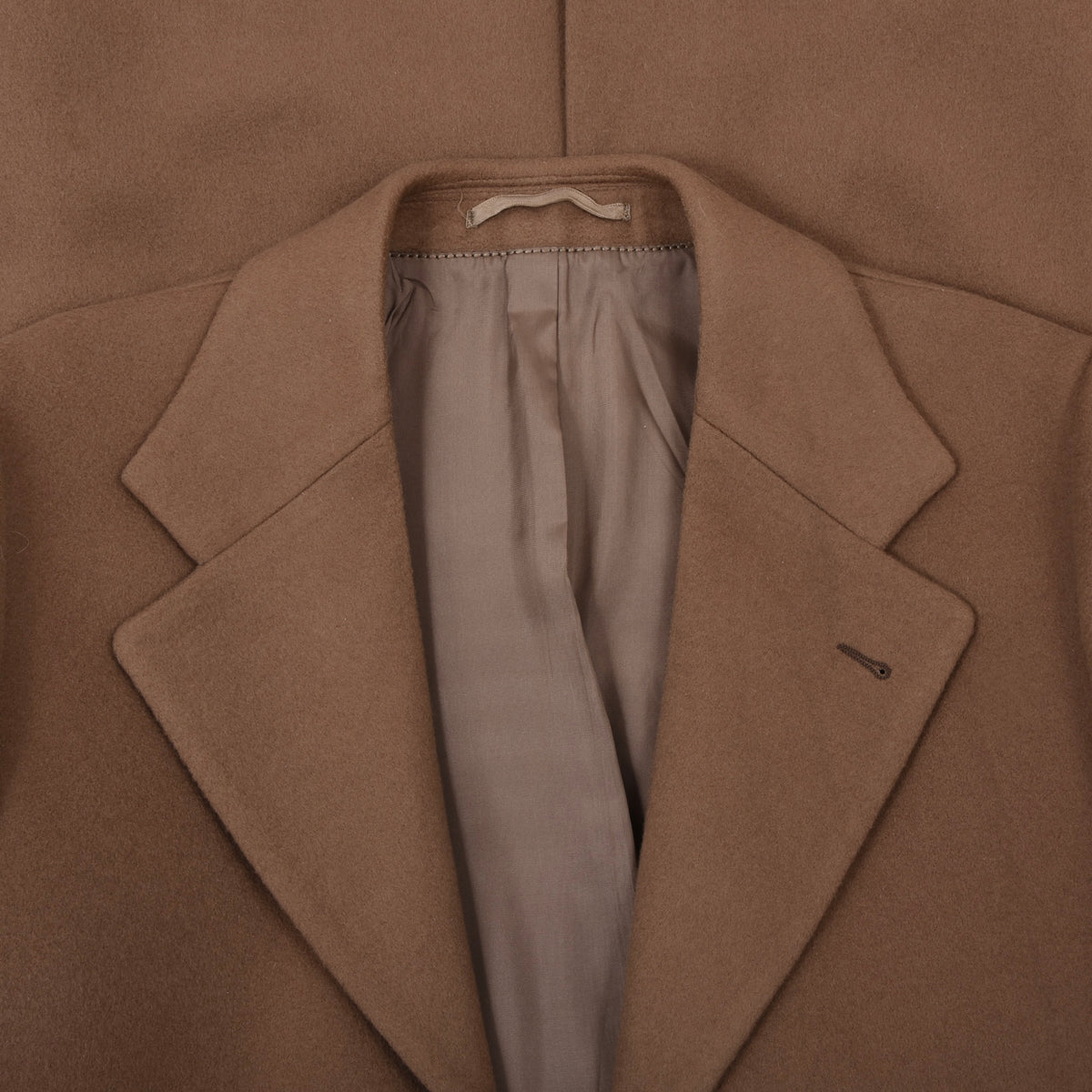 Vintage 1960s Greiff Wool Overcoat - Brown/Tan