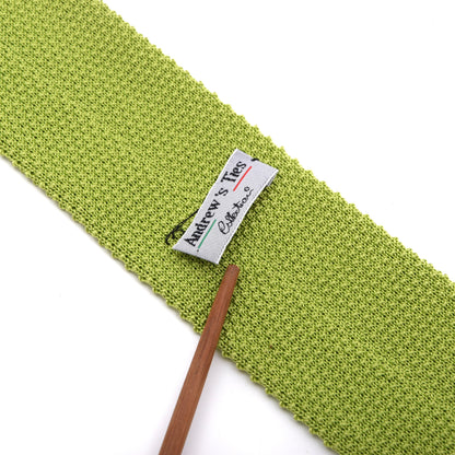 Andrew's Ties Silk Knit Tie Made in Italy - Green