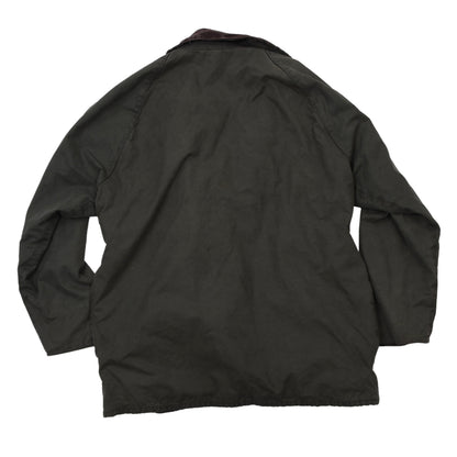 Barbour Beaufort Waxed Jacket Size 42 Chest ca. 61cm - Green