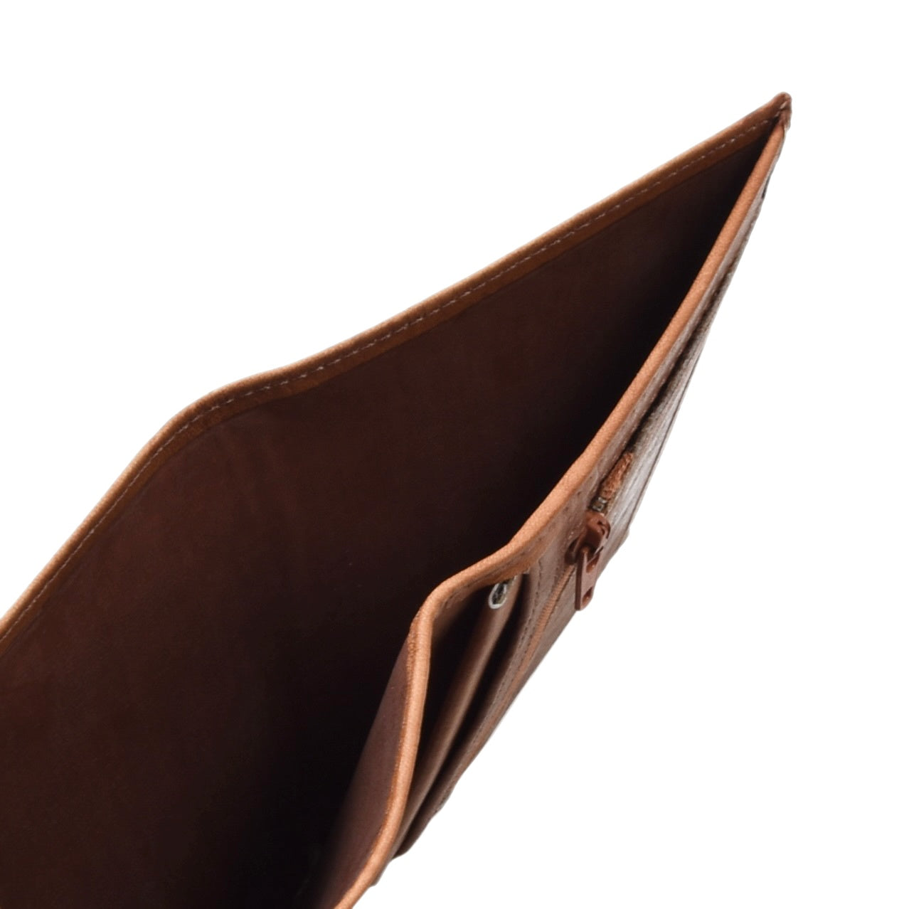 Giudi Leather Travel Wallet - Brown