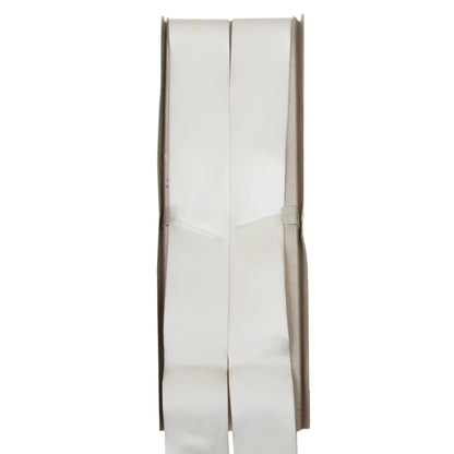 Vintage Silk Braces/Suspenders - Cream White