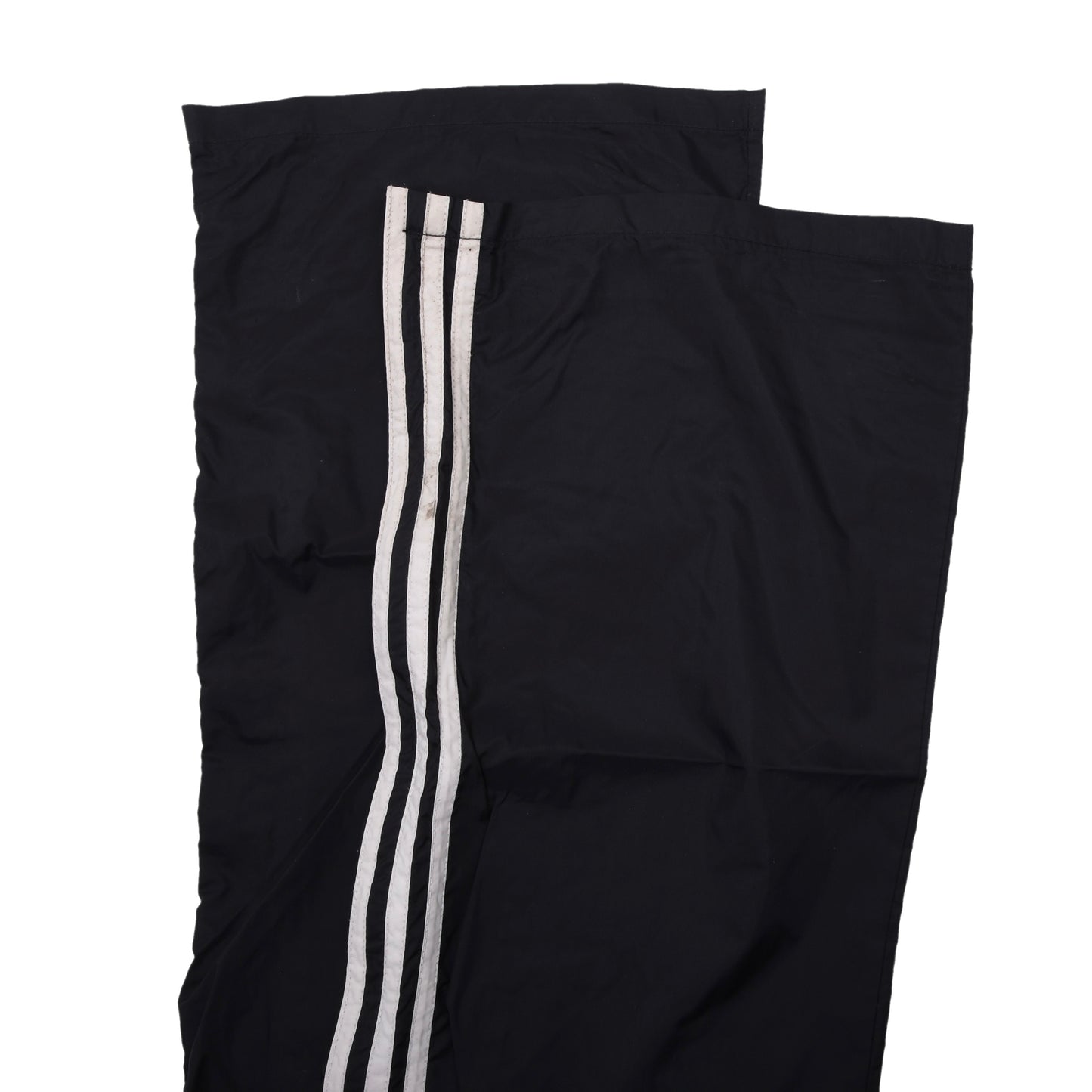 Vintage 80er Adidas Nylon-Regenhose Größe D50 ca. 48cm - Schwarz