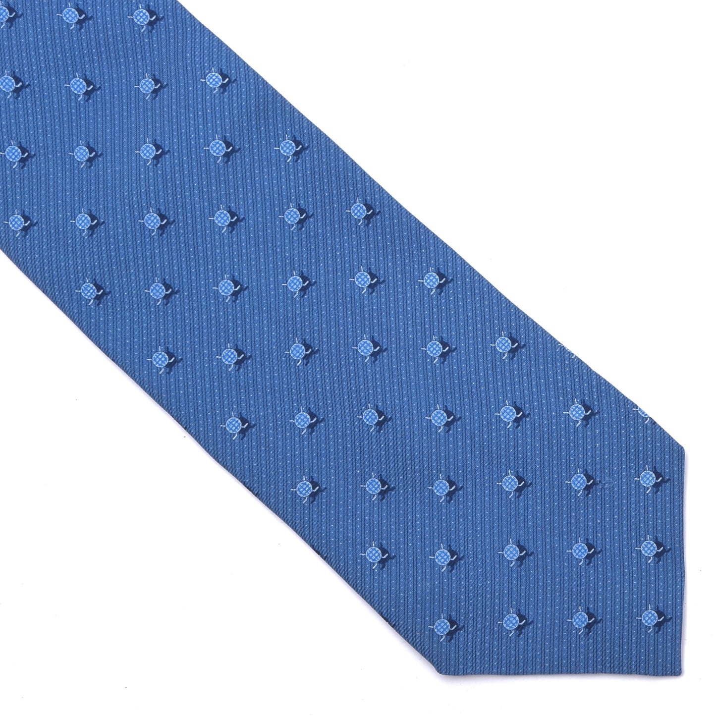 Ermenegildo Zegna for IIHF Hockey Silk Tie ca. 148cm/9.5cm - Blue