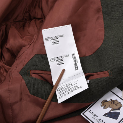 Charles Robertson Leinen-Woll-Jacke Größe 50 Brust ca. 56cm - Grün