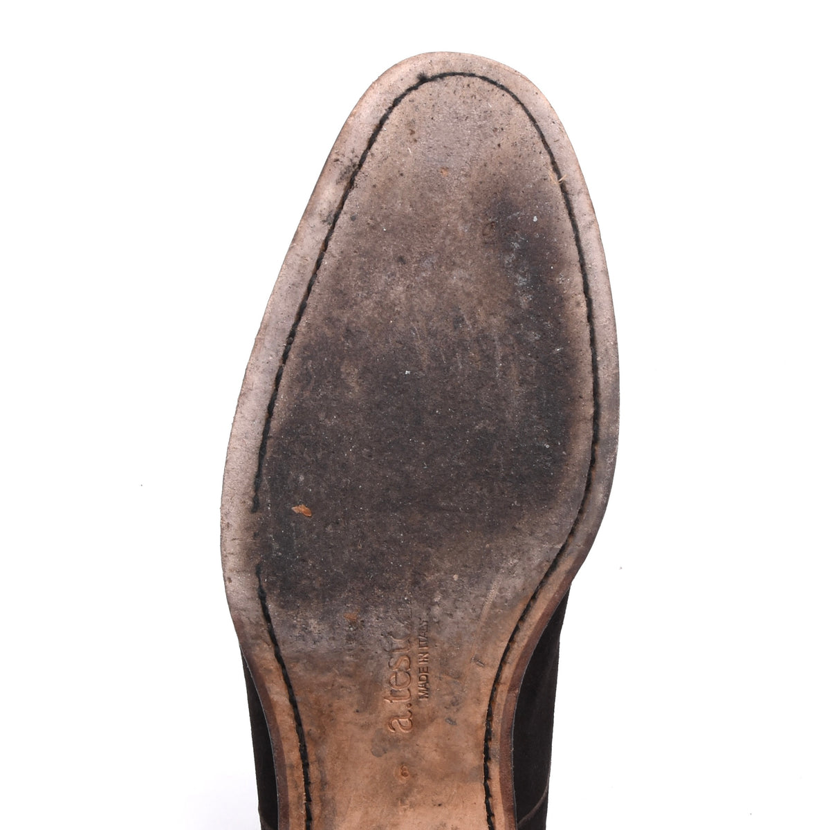 A. Testoni Suede Shoes Made in Italy Size 8 - Chocolate Brown