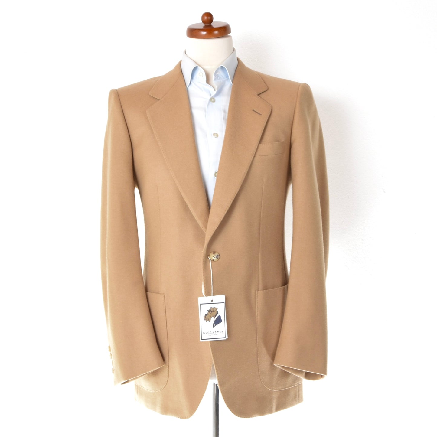 Vintage Ermenegildo Zegna Wool-Cashmere Jacket Size 50 ca. 51.5cm - Tan