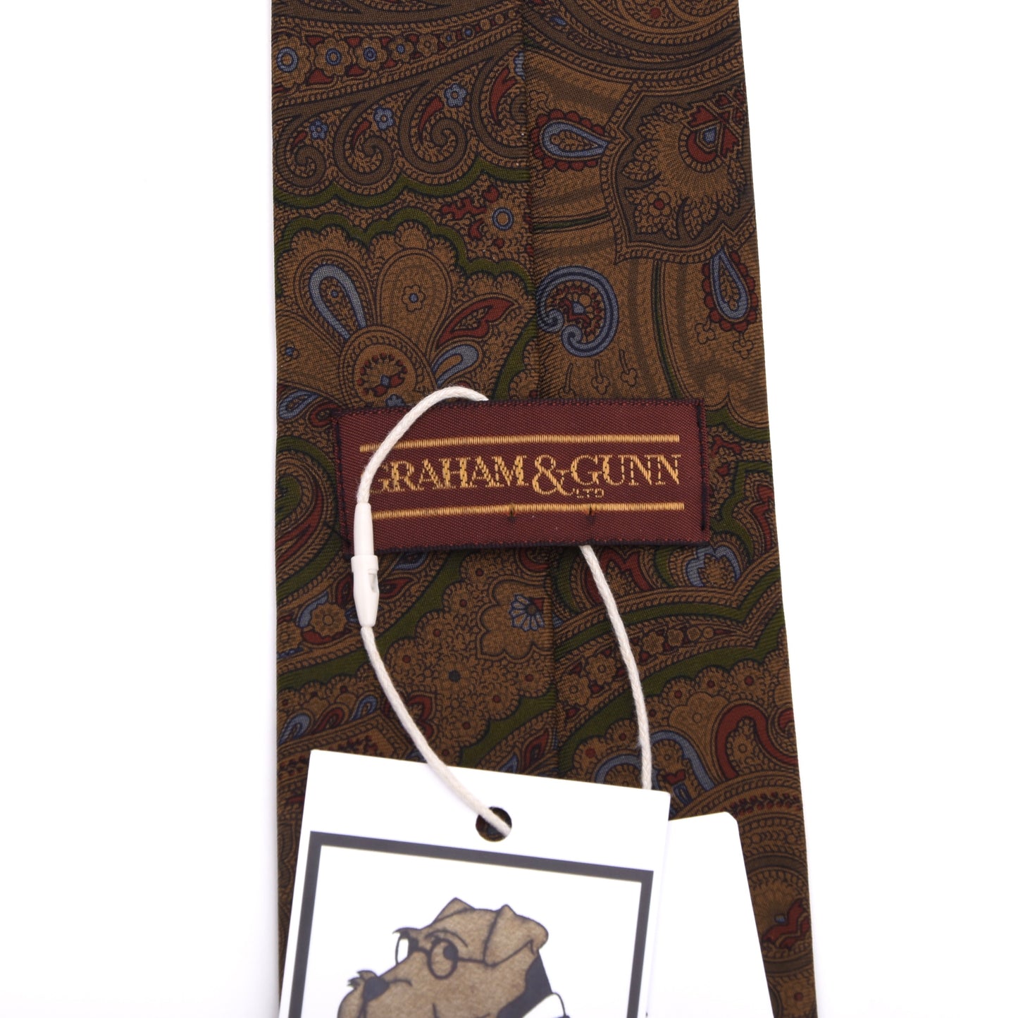 Graham & Gunn Ancient Madder Silk Tie Made in England - Paisley