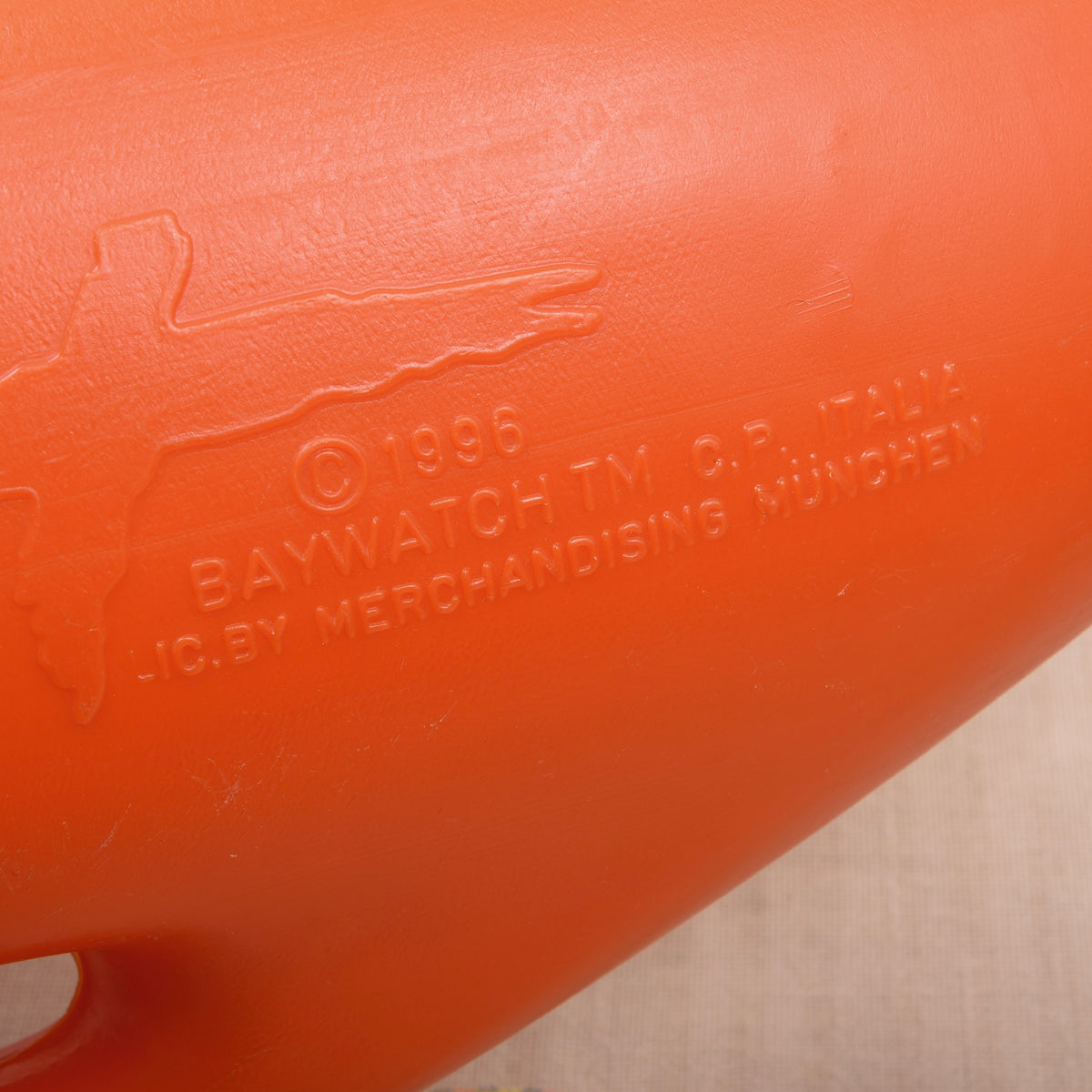 Vintage Baywatch 1996 Official Rettungsboje Made in Italy - Orange