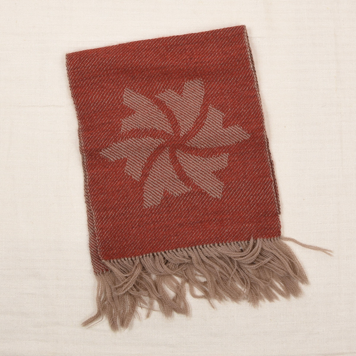 NOS Handwoven Wool Scarves x2 Made in Switzerland ca. 120cm